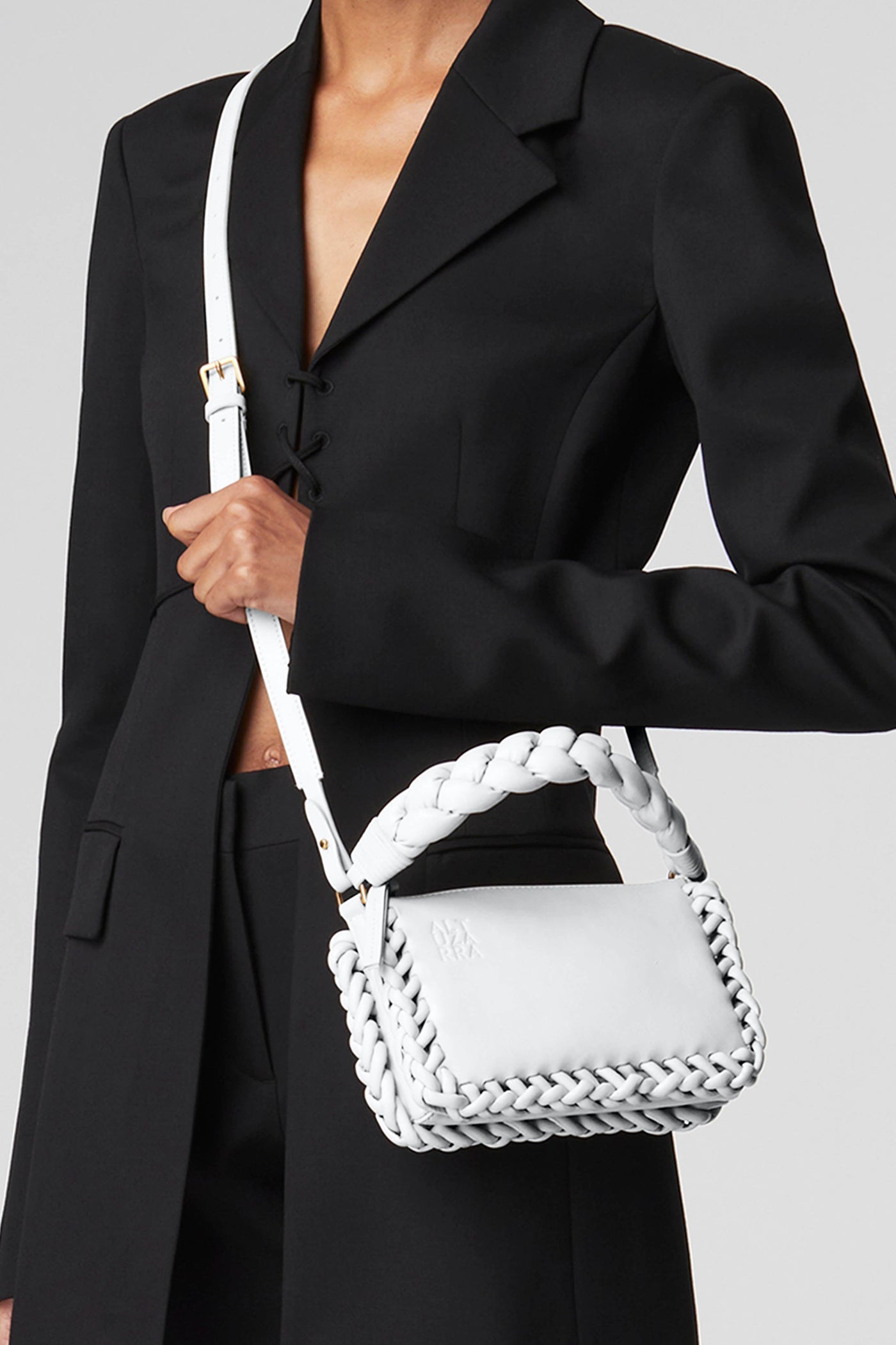 Altuzarra Small Braided Leather Top-Handle Bag