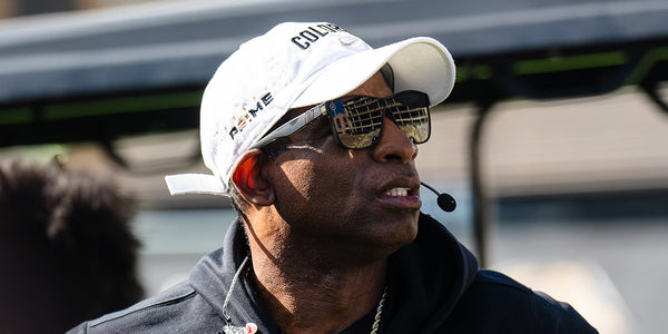 COACH PRIME, Deion Sanders in 'PRIME 21 - BLACK' sunglasses