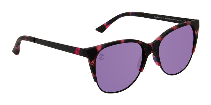 Blueberry Shine Polarized Sunglasses - Pink, Purple & Black Tortoise ...