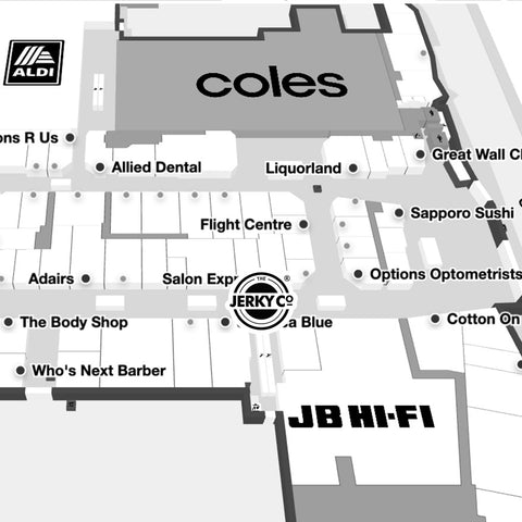 The Jerky Co Ocean Keys Store Map