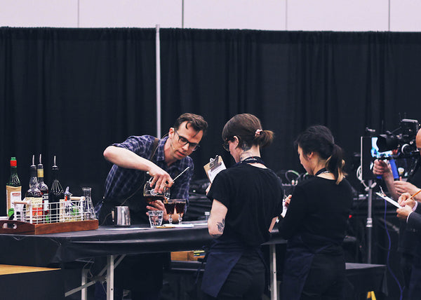 Sam competes in the Coffee in Good Spirits Championship