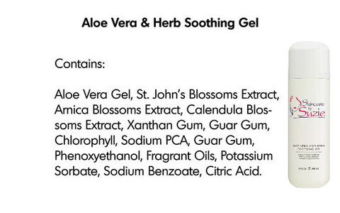 Aloe Vera and Herbs Soothing Gel Ingredients