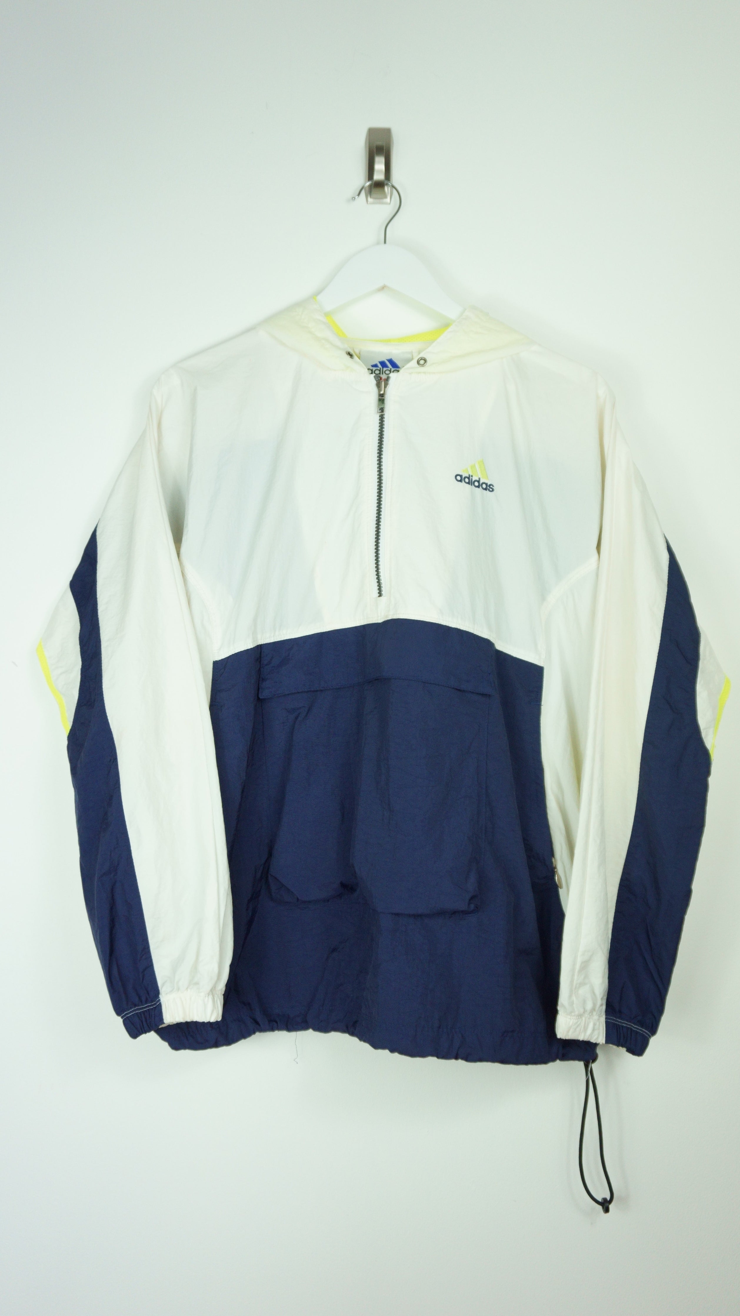 navy blue and yellow adidas tracksuit