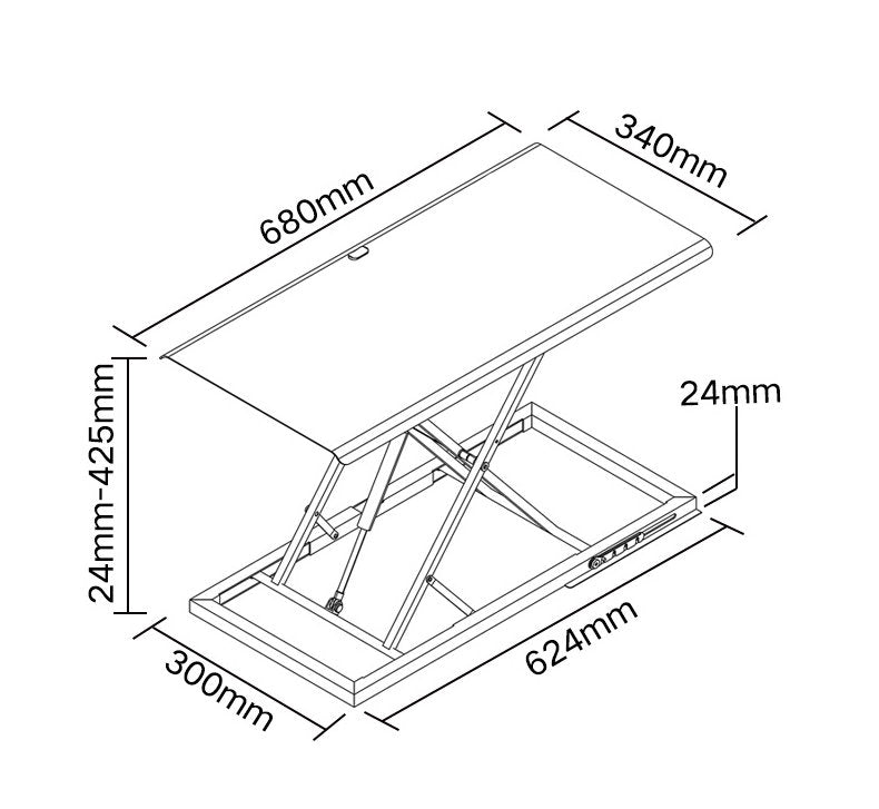 便攜 可調節 手提電腦 升降架 Manual Adjustable Laptop Holder