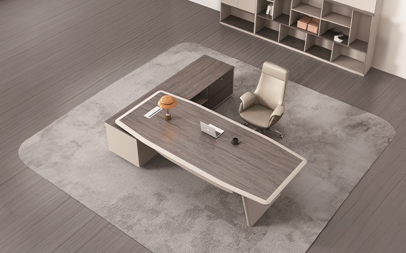Prestige Minimalist Boss Desk, wooden, table