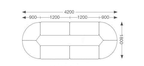 培訓枱 會議枱 工作枱 Fashionable Folding Combination Training Desk