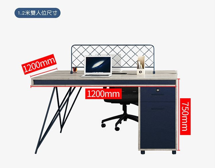 辦公檯 寫字檯 工作檯 E1 環保板材 鋼腳 屏風 工業風 staff desk workstation office furniture