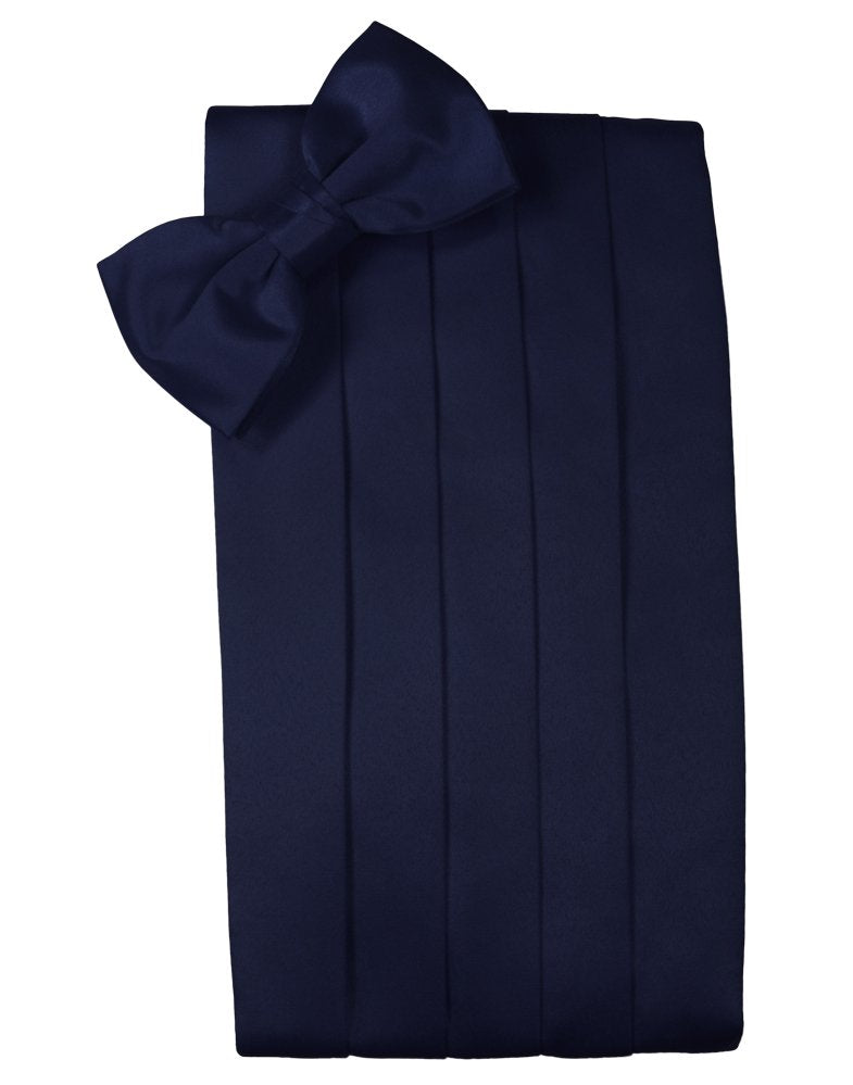 Midnight Solid Satin Cummerbund