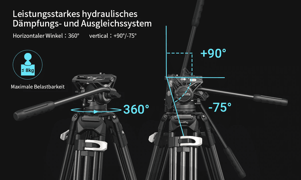 SmallRig Heavy-Duty Fluid Head Tripod AD-01 3751