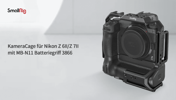 Cage pour appareil photo SmallRig pour Nikon Z 6II, Z 7II avec poignée de batterie MB-N11 3866