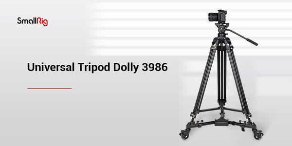 SmallRig Universal Tripod Dolly 3986, 6941590009643, tripod trolley, video tripod with wheels