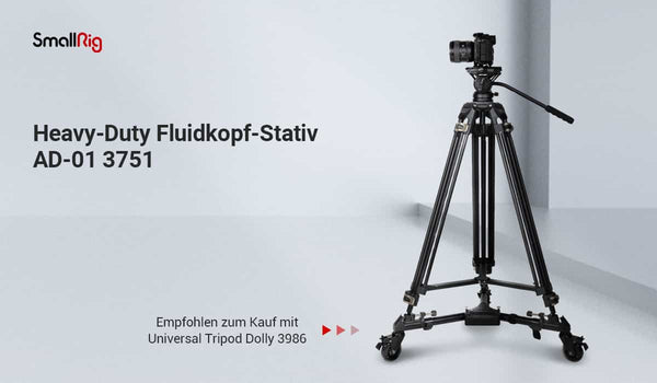 Tripod for Nikon, camera tripod, video tripod, tripod with wheels, Smallrig 3751, stable tripod, light tripod