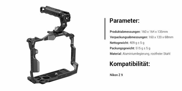 Kit de cage SmallRig pour Nikon Z9 3738, 6941590007519