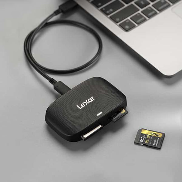 Lexar Cfexpress und SD kartenleser mit USB C Anschluss