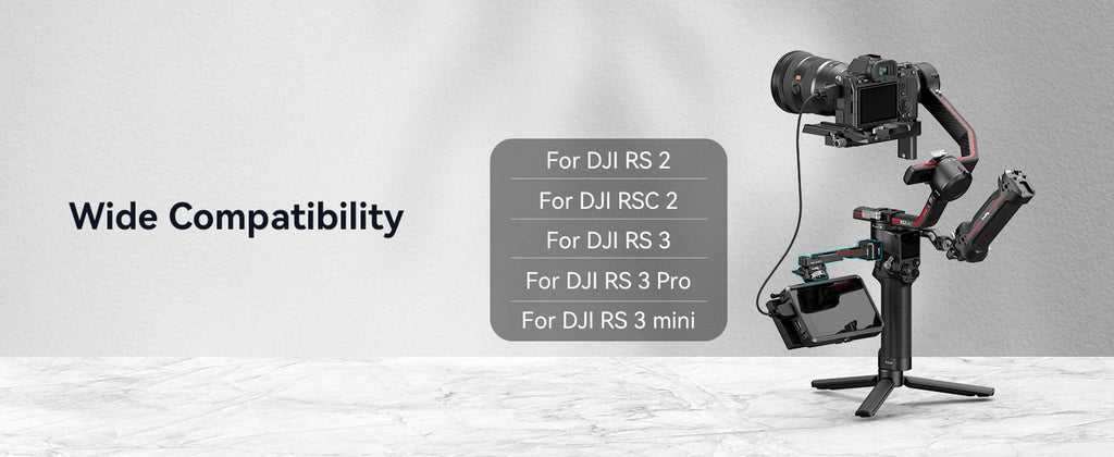 Näytön asennustuki DJI RS2, RSC2, RS3, RS3 Pro, RS3 mini, SmallRig 3026B