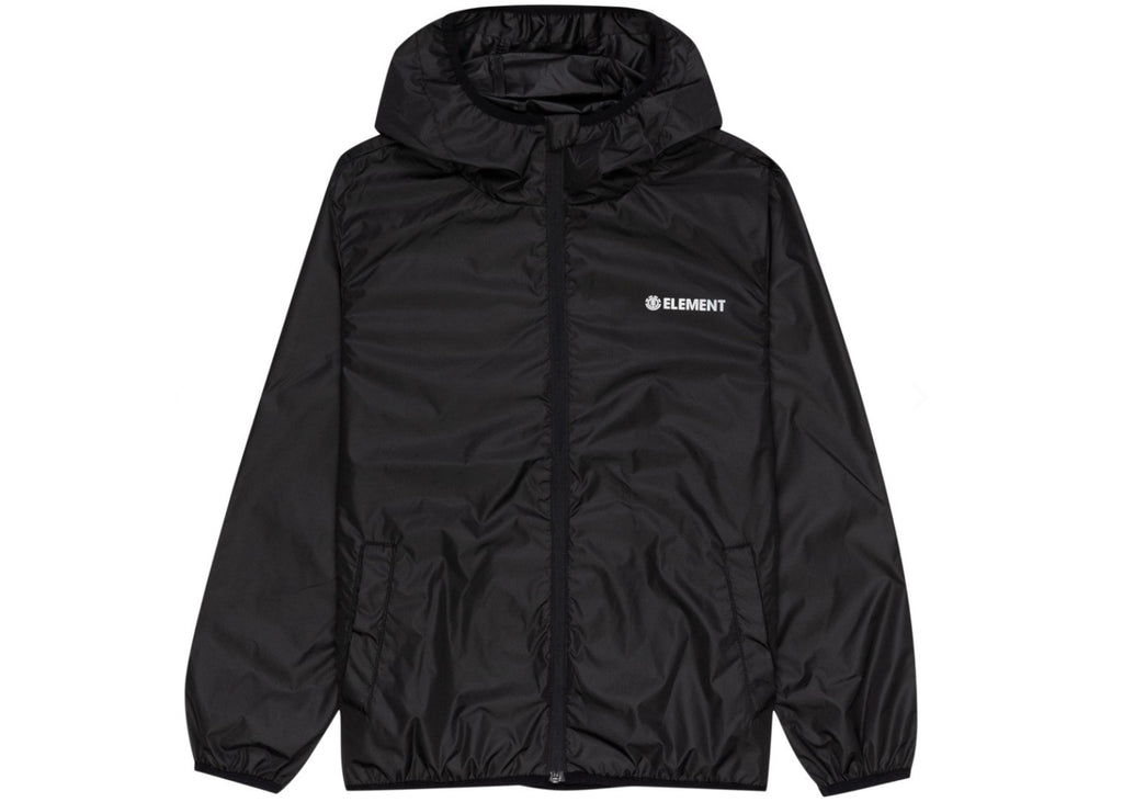 Element Alder Nano Hooded Windbreaker Kids' Jacket Flint Black | Rollin ...