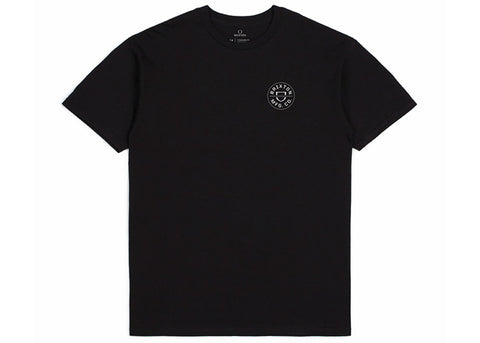 Brixton Crest II Standard T-Shirt Black/Pebble