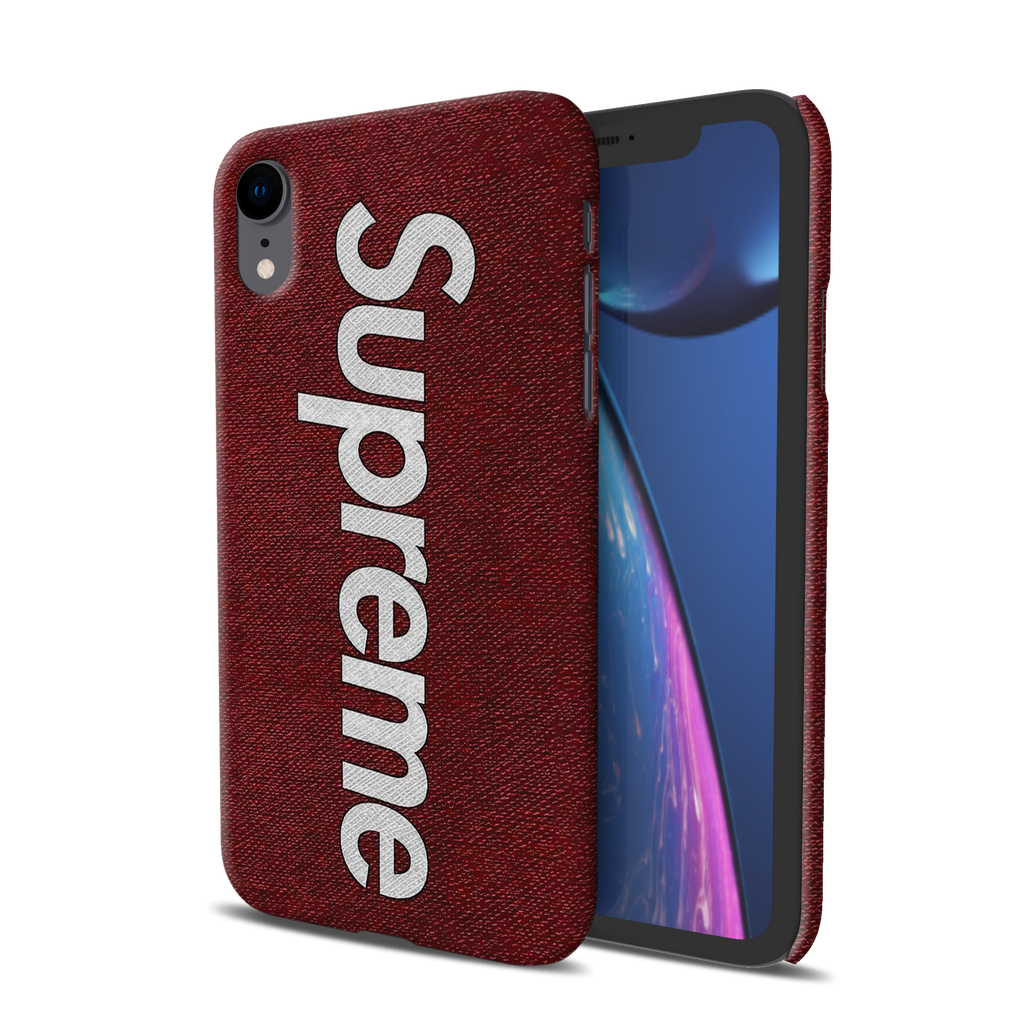 Patterned Red Supreme Case Cover For Iphone Xr Koveru