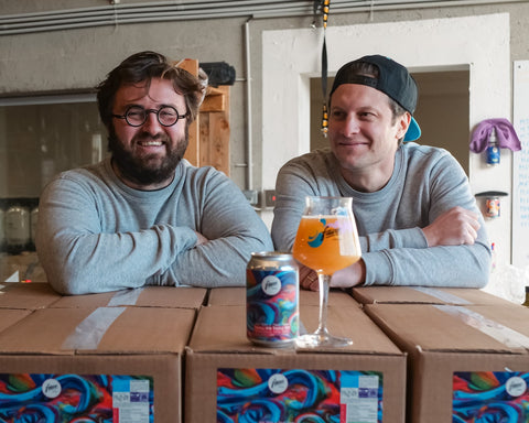 Cyprien et Antoine, les 2 co-fondateurs de la micro-brasserie Fauve Craft Bière à Paris et Mauguio Montpellier