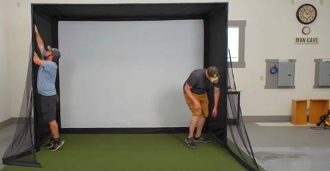 Setting up a golf simulator