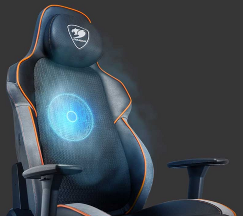 COUGAR Armor EVO, Gaming Chair with Integrated 4-way Lumbar Support,  Magnetic Neck Pillow, 180º Reclining, 4D Armrest