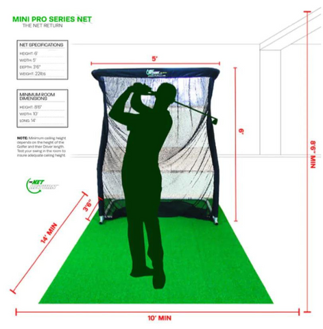 Mini Pro Series Golf Net Dimensions
