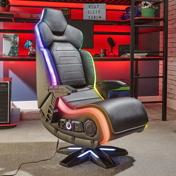 X Rocker GP Evo Elite 4.1 Pedestal Gaming Chair with RGB LED Lighting | Gamer Gear Direct