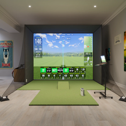 Golf enclosure with impact screen