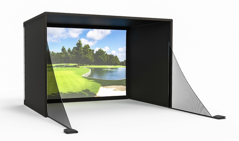 Golf simulator always require a golf enclosure