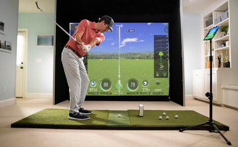 Golf simulator home set up