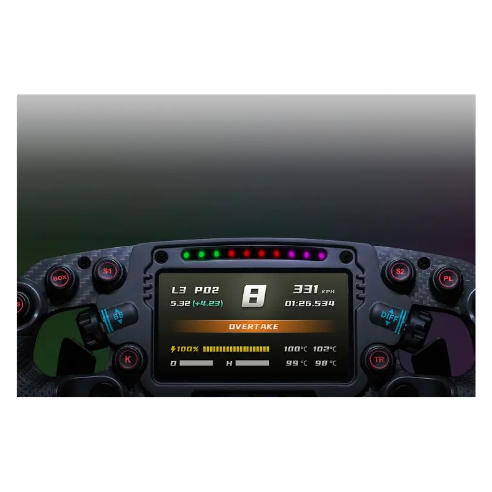 MOZA Racing FSR racing wheel RGB RPM and shift indicator