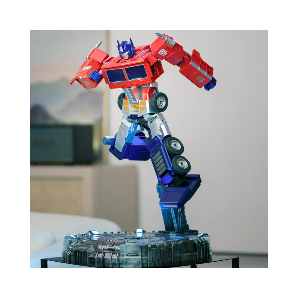 Robosen AI base with Optimus Prime