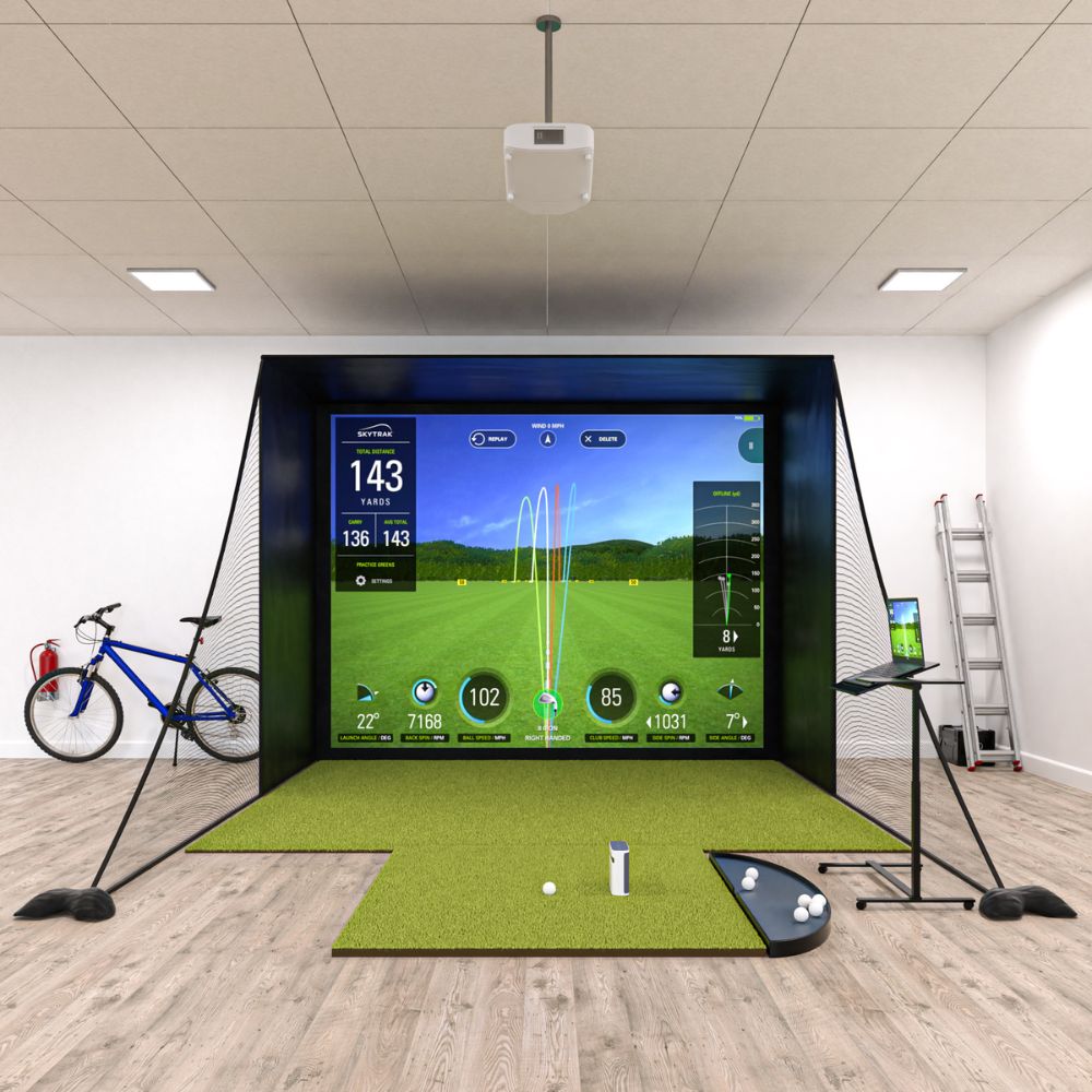 SkyTrak+ Golf Simulator Package - front