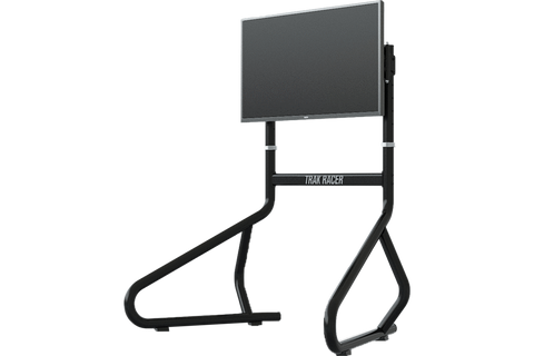 trak racer single monitor stand with display