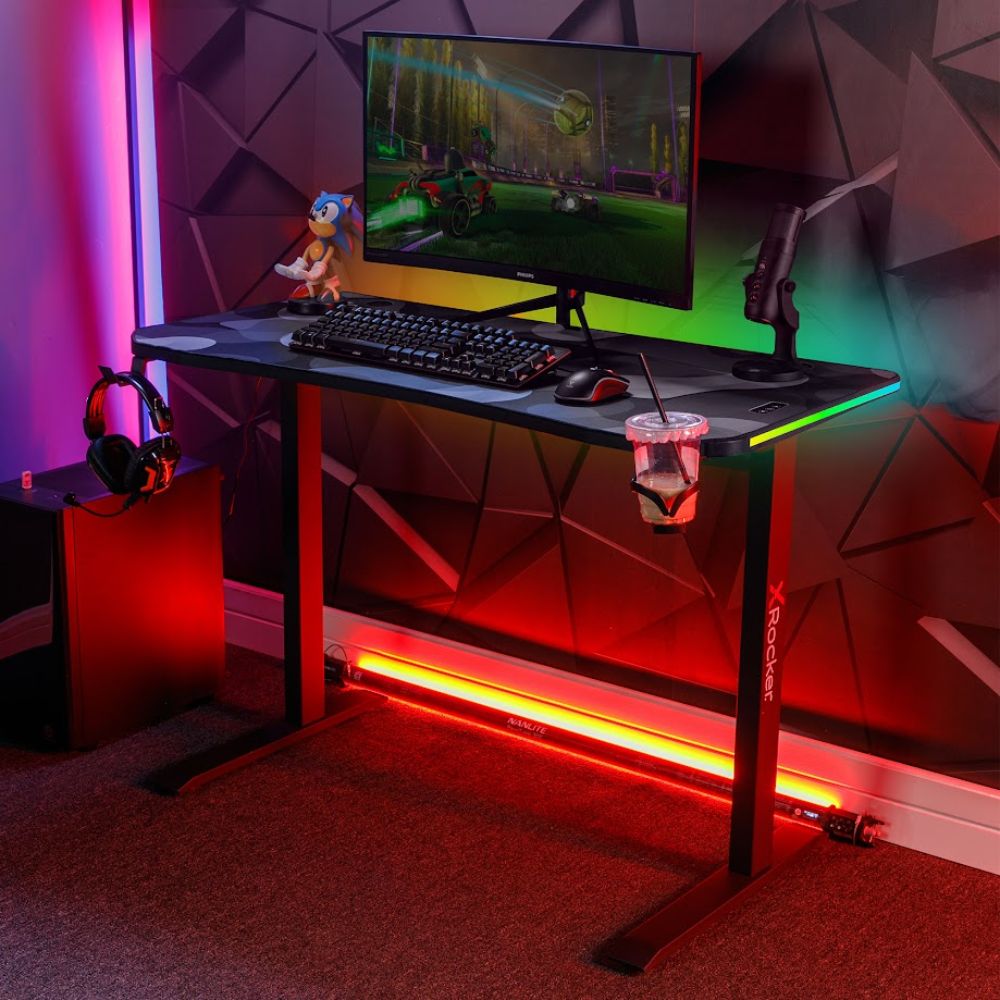 X Rocker Cobra RGB Gaming Desk