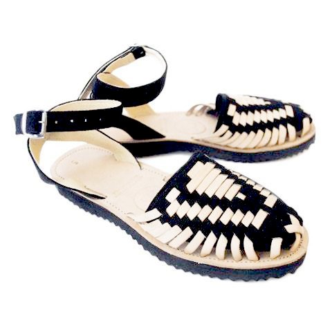 huarache sandals with ankle strap
