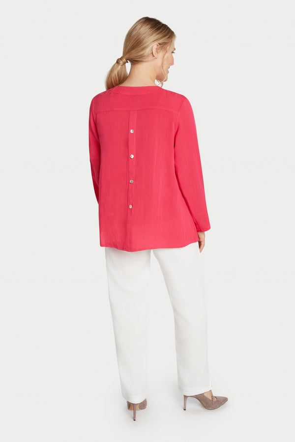 AA   Side Button Zippered Tunic – Fridaze   Linen Redefined