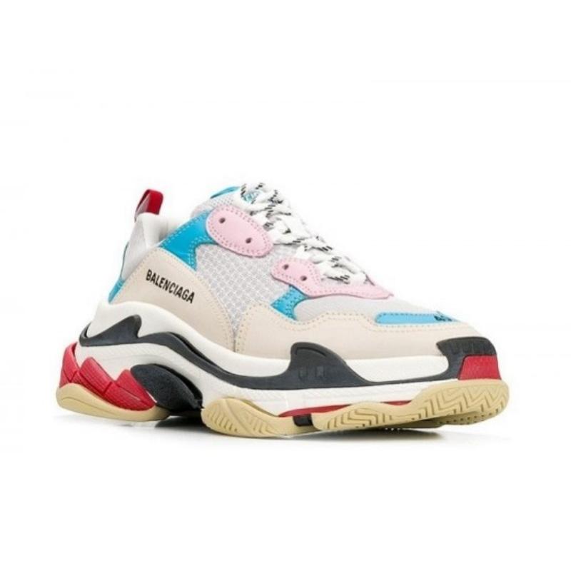 balenciaga triple s blue pink