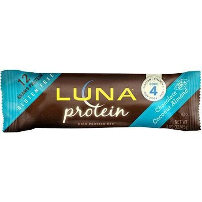 Luna Bar Protein Chocolate Coconut Almond, 12 bars (1.6 oz ea)