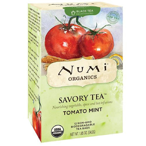 Numi Tea Tomato Mint Savory Tea, 6-boxes (12 bags ea)