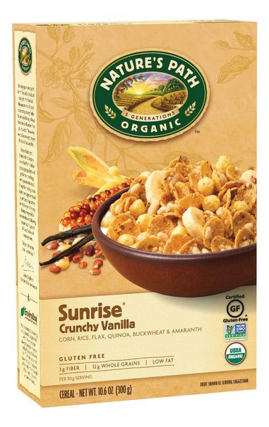 Nature's Path Sunrise Crunchy Vanilla Cereal, 6-boxes (10.6 oz ea)