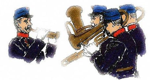 Danish military musicians c.1910