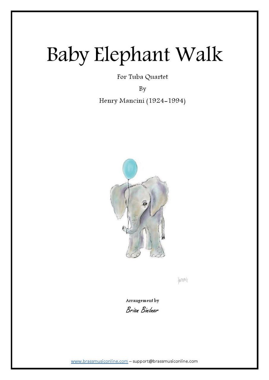 Mancini Baby Elephant Walk Tuba Quartet Tttt Brass Music Online