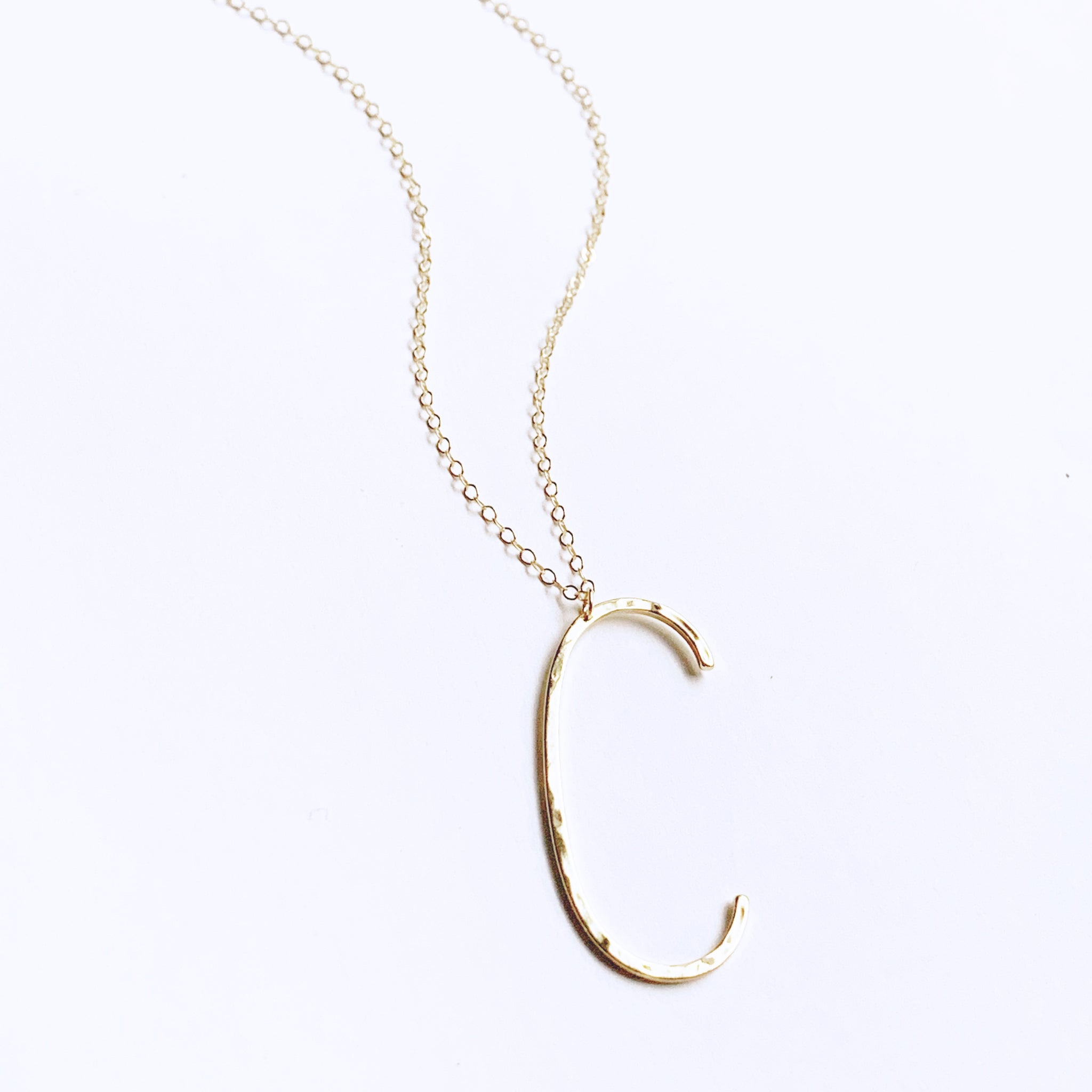 Extra Large Initial Necklace – Stitch and Stone