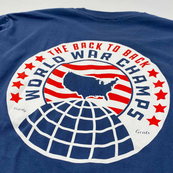 Back To Back World War Champs Tee Shirts Hats Rowdy Gentleman