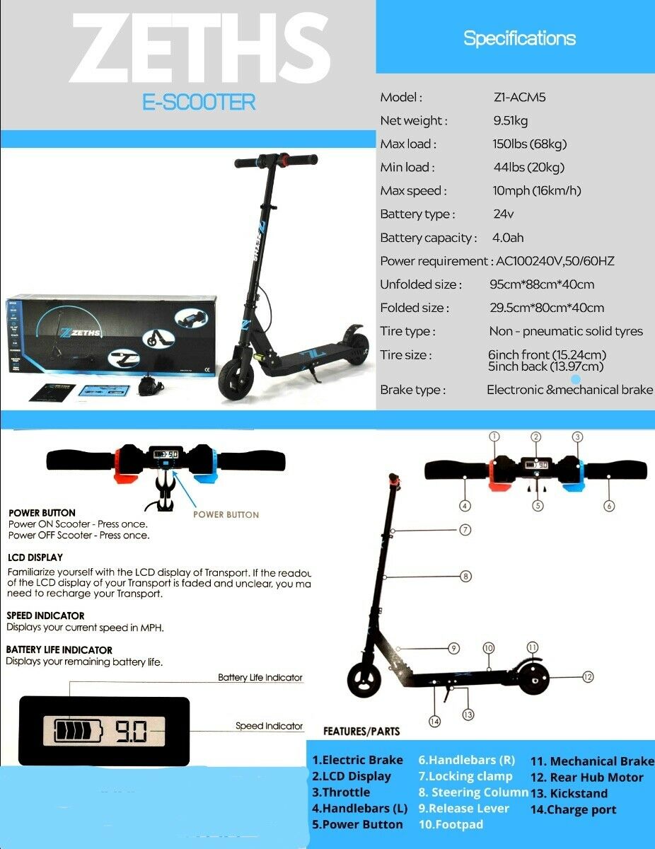 z1 electric scooter