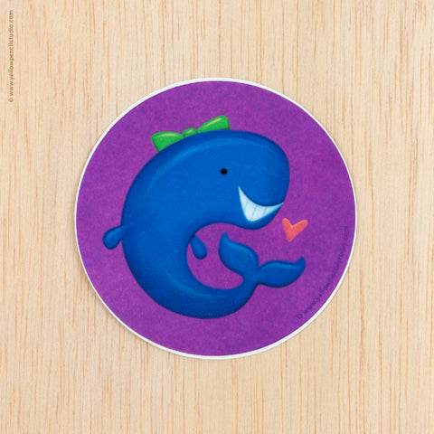 Whale Sticker - Yellow Pencil Studio