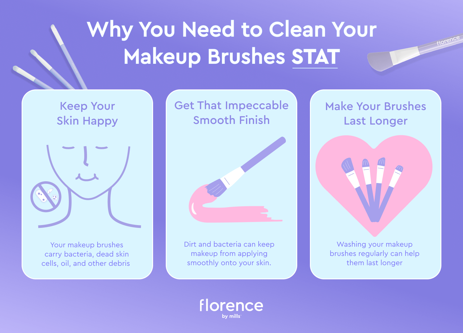 Why you need to clean your makeup brushes stat by florence by mills