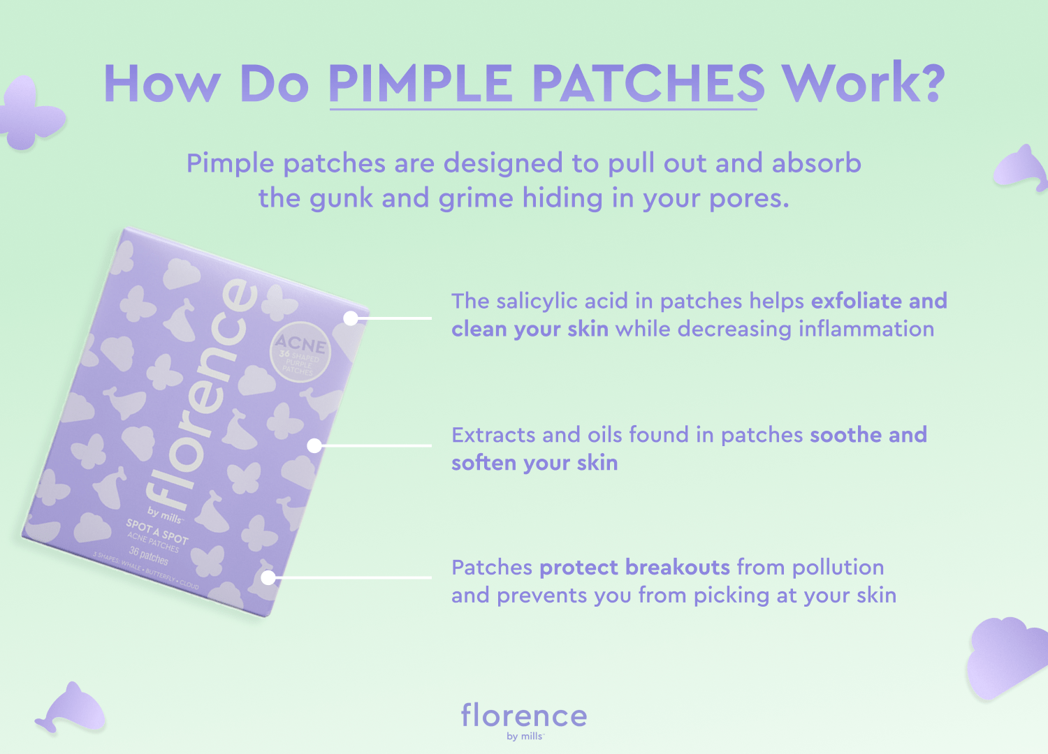 How Do Pimple Patches Work? By florence by mills