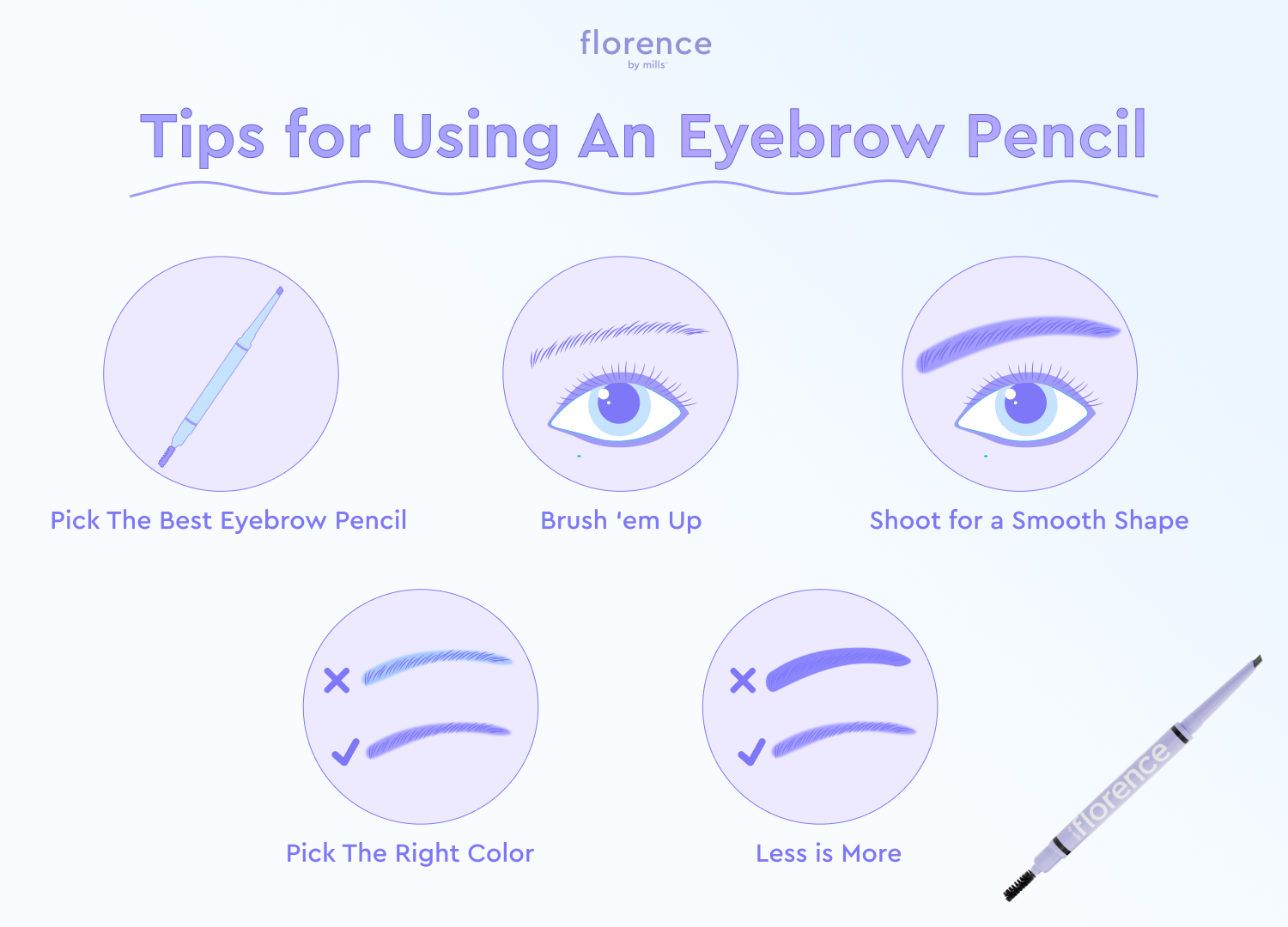 how to use an eyebrow pencil